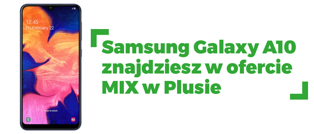 Samsung Galaxy A10 w Plusie